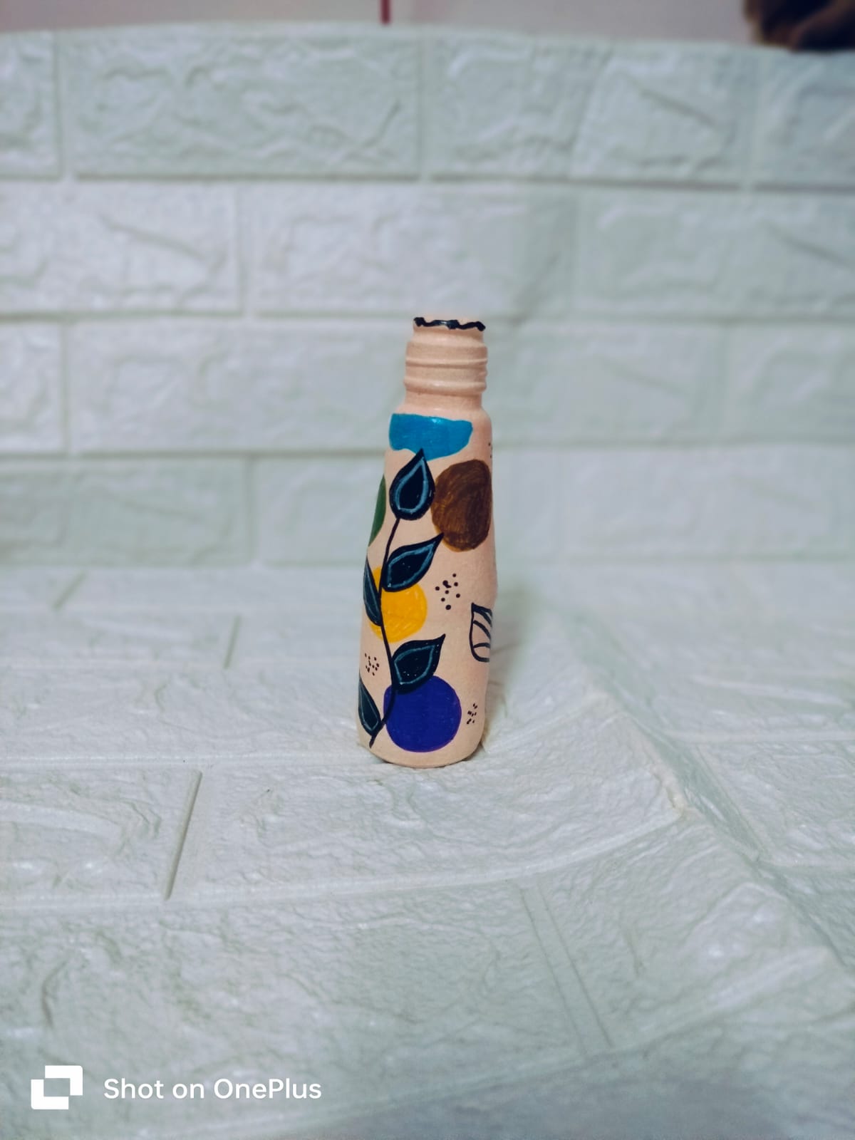 Abstract Painting Bottle Art