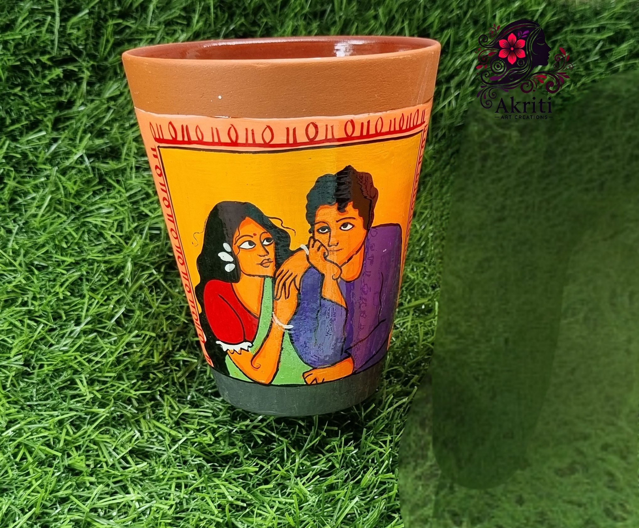 Couple Design Terracotta Coffee Mug