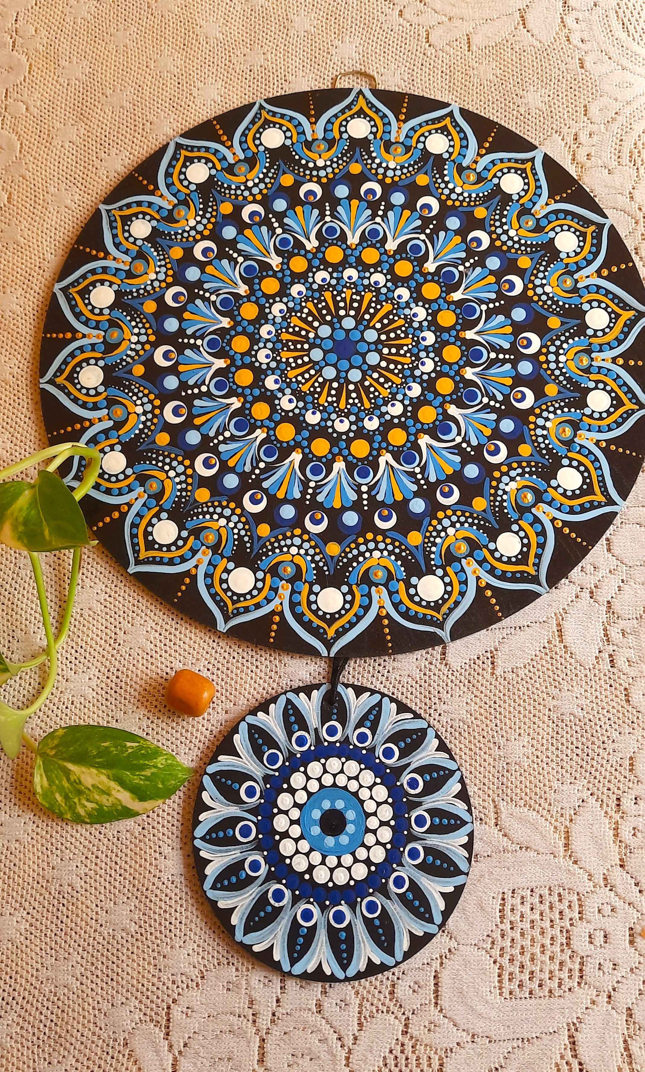 Evil Eye Floral Mandala (Combo of 2)