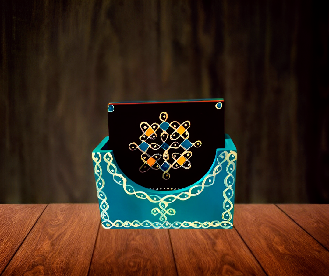 Hand painted kollam tea coaster  for your beautiful house