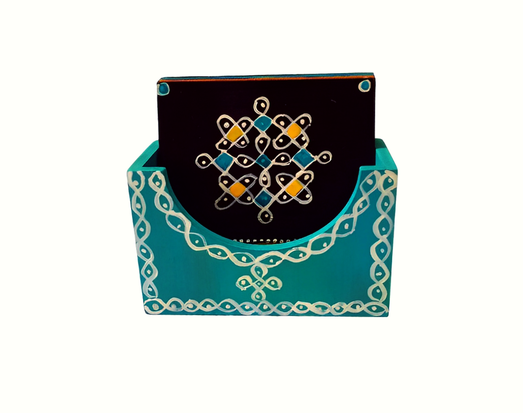Hand painted kollam tea coaster  for your beautiful house