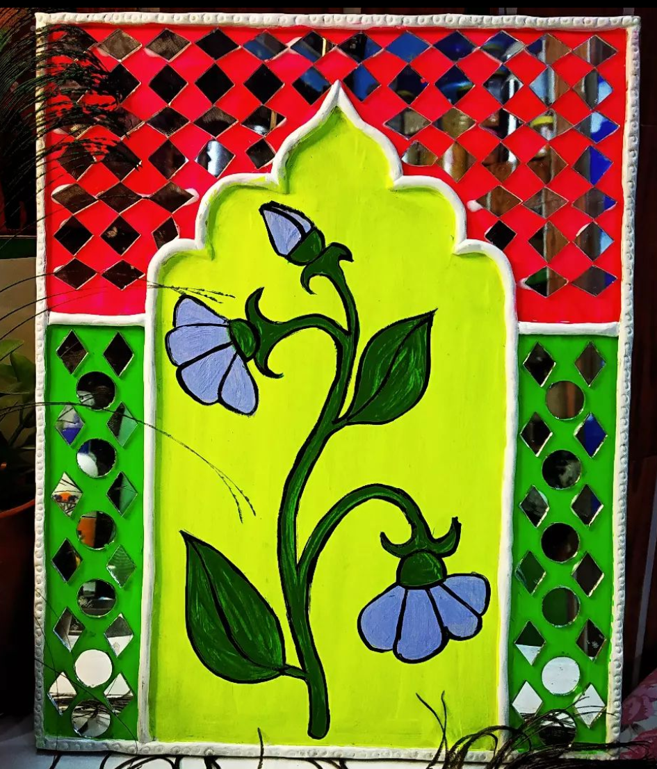 Handcrafted LippanArt jharokha stylish wall hanging