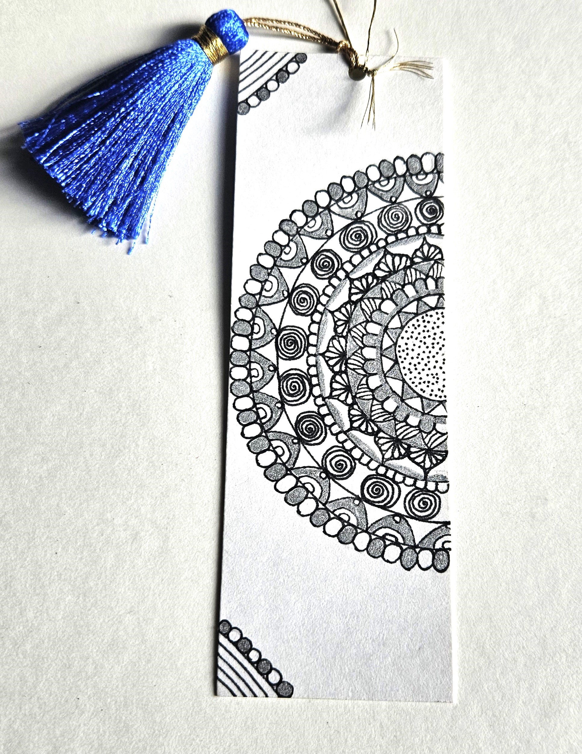 Handmade Double-Sided Mandala Bookmark