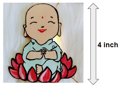 Handpainted Buddha Magnet Design 2