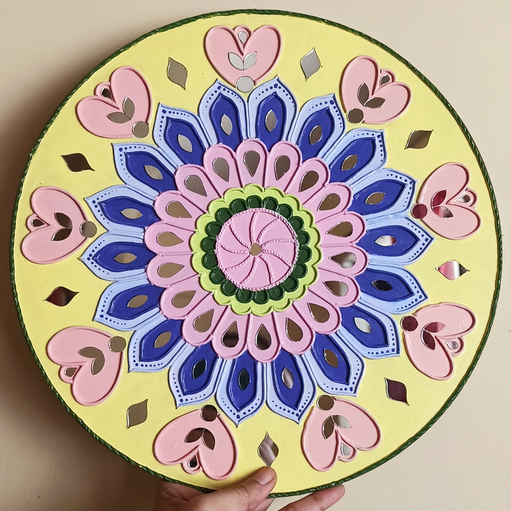 Pastel Mandala Lippan Art