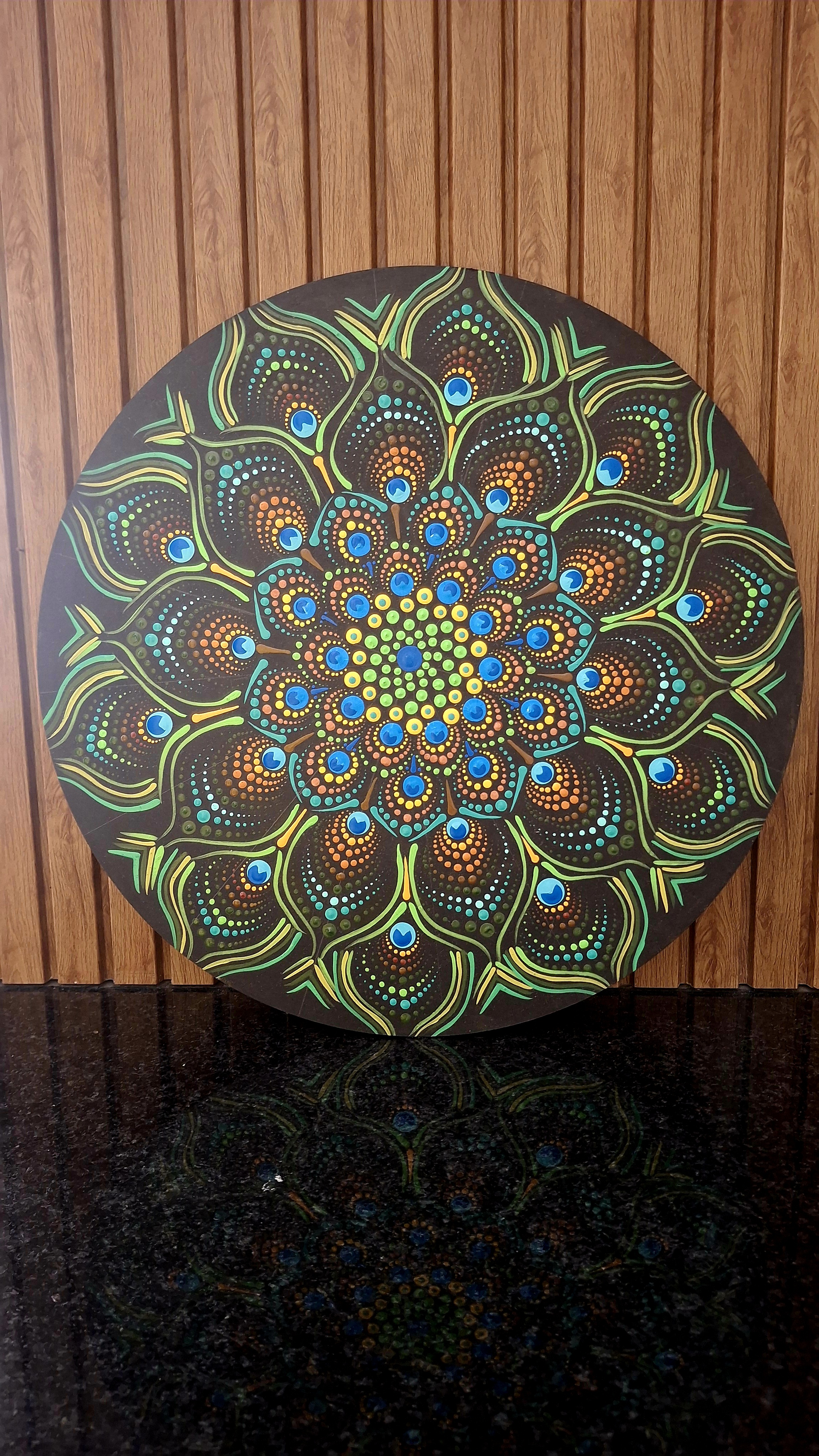 Peacock Dot Mandala