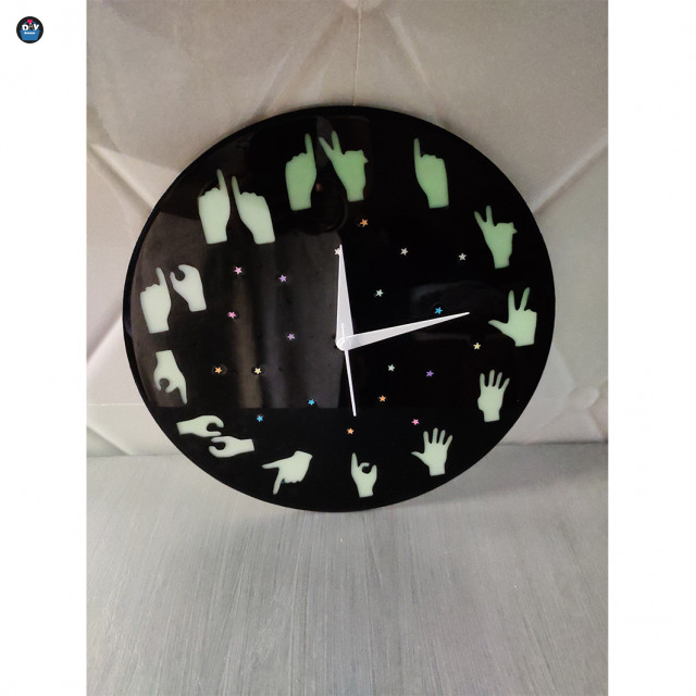 Resin Wall Clock (Radium)