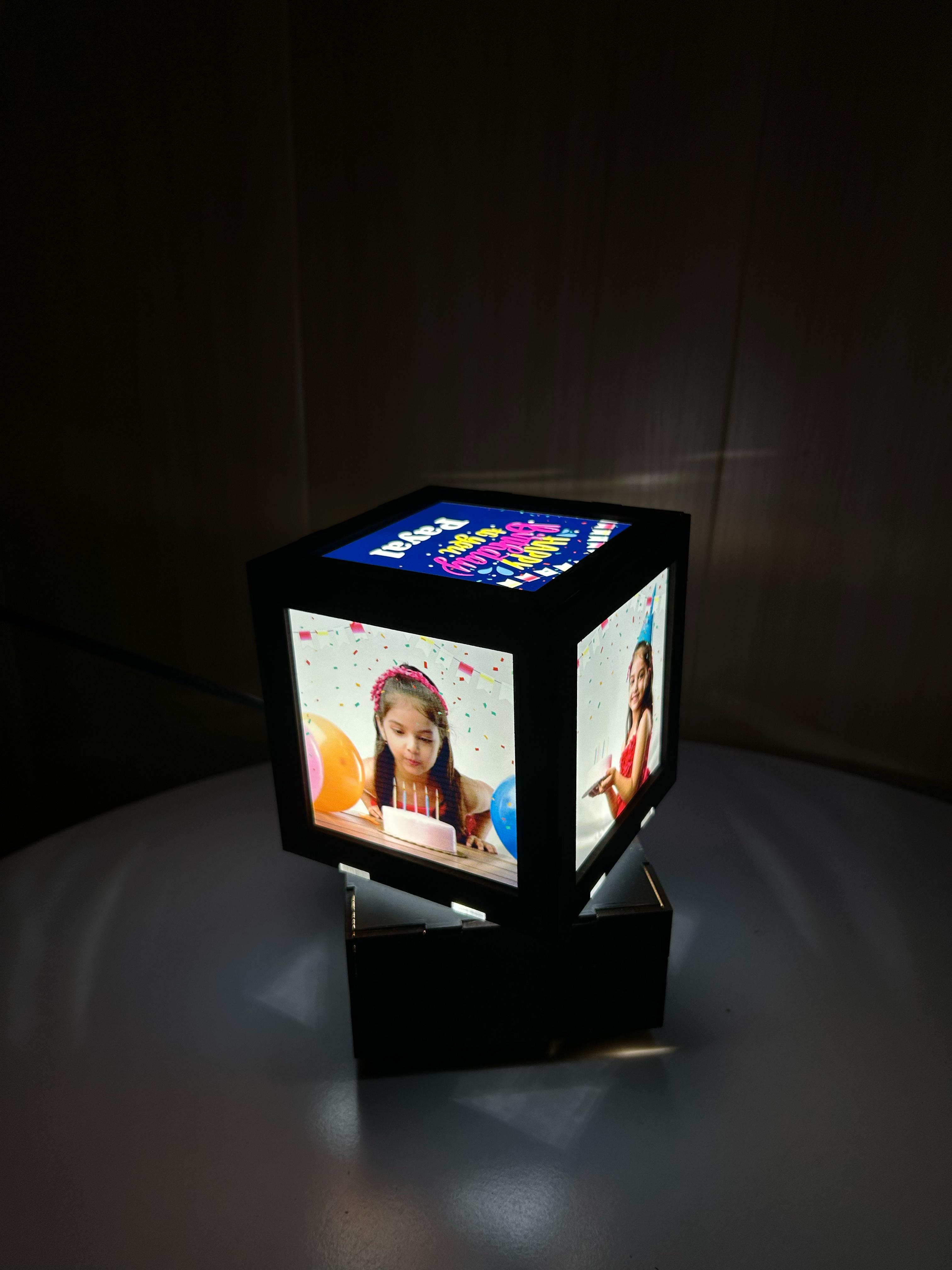 Small wooden lamp
