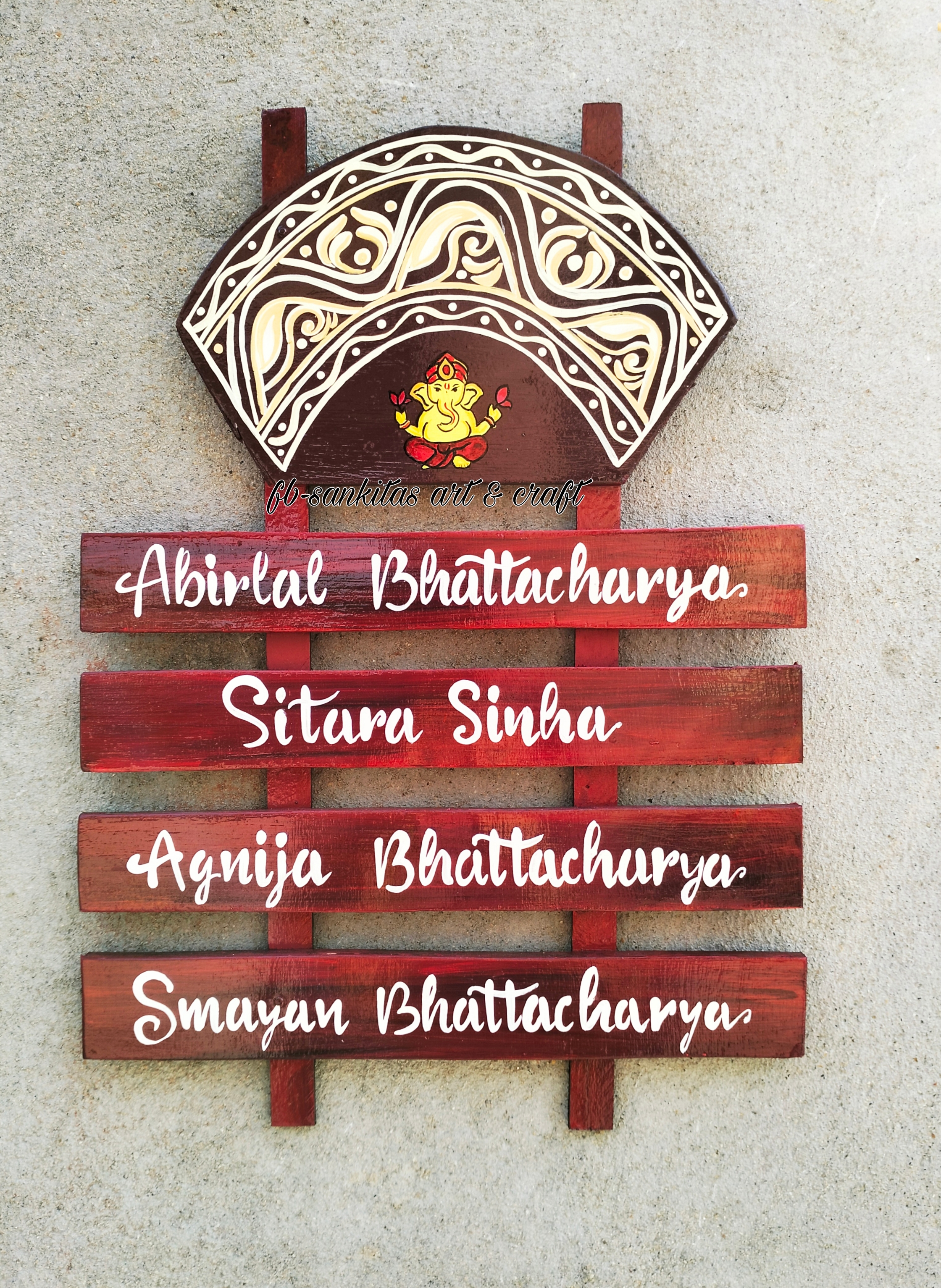 Wooden Nameplate for home, flats, gifting, prime quality